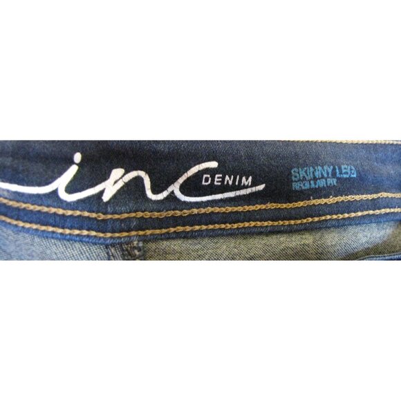 INC Denim 6 Skinny Leg Regular Fit Blue Jeans Stretch - Picture 3 of 3